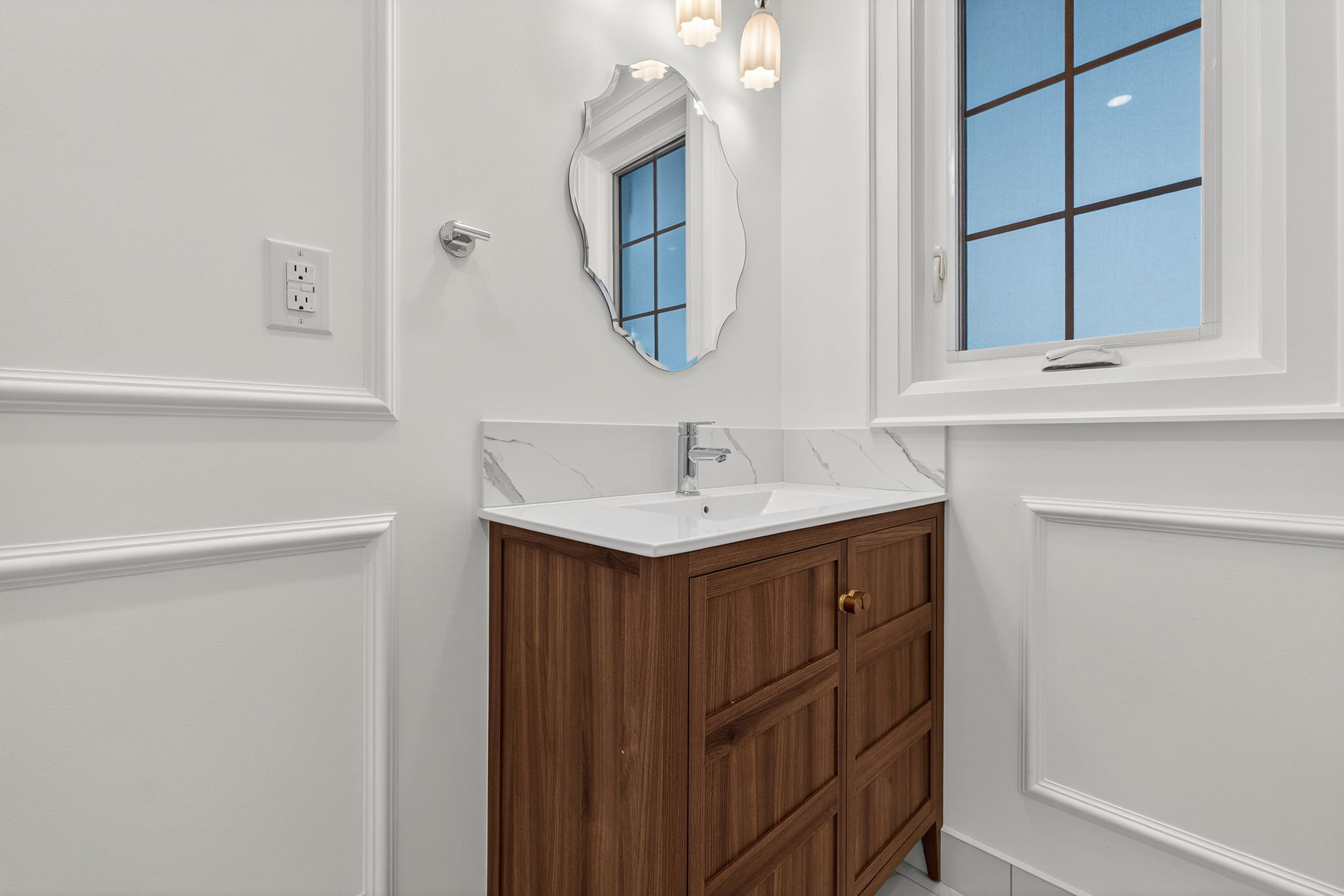 Linear drain installation curbless shower renovation Etobicoke