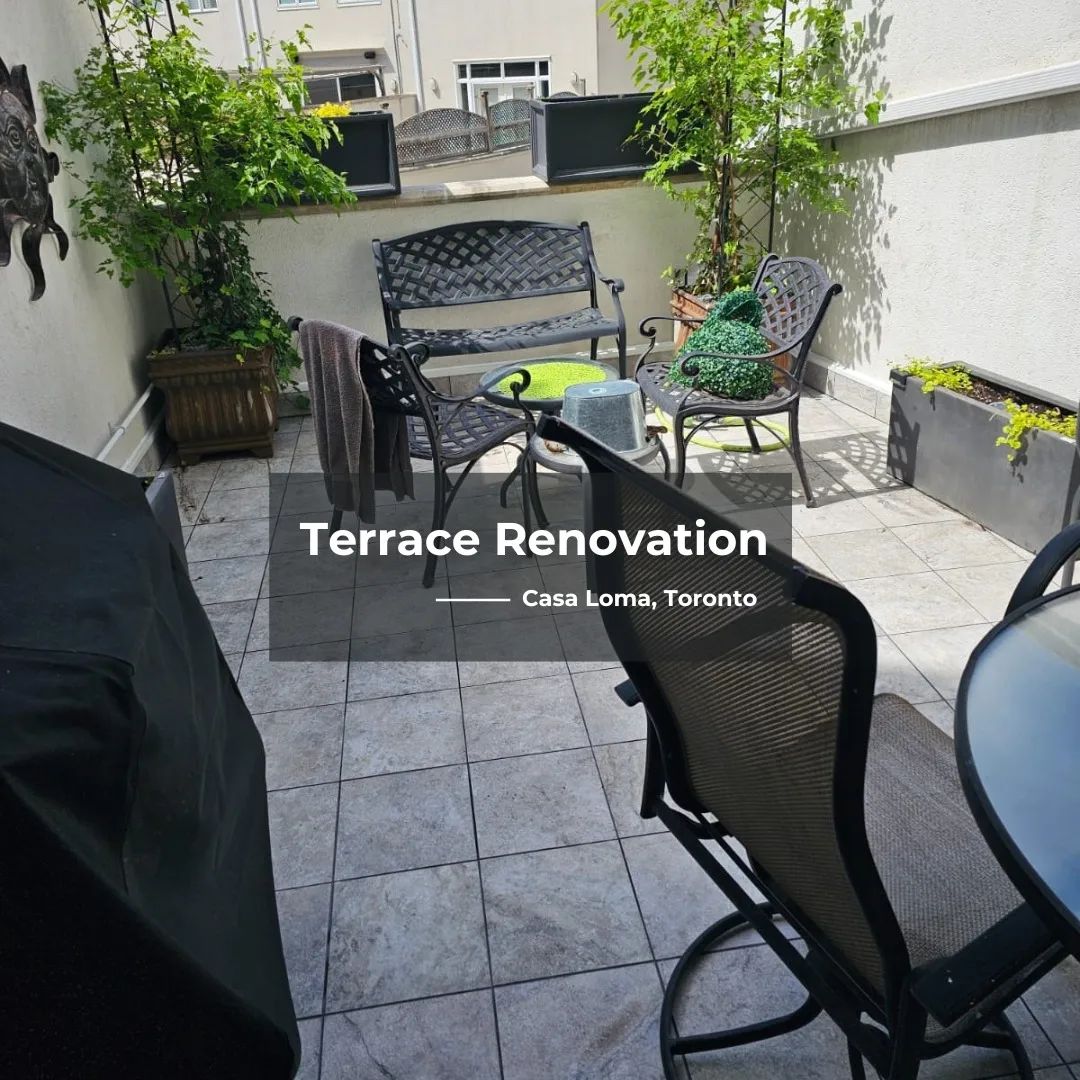 Terrace renovation by Chris Tile & Renovation GTA